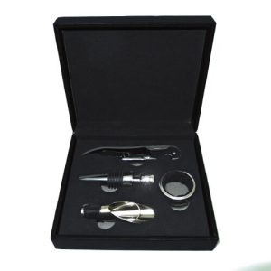 Set de Vino Símil Cuero W4