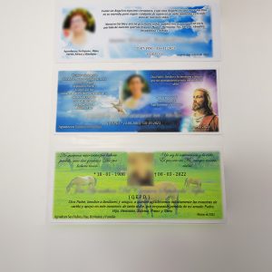 Tarjetas de Agradecimiento o Defunción Personalizadas PI-208